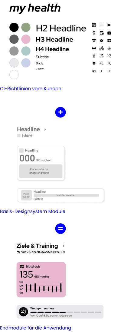 Die CI-Richtlinien des Kunden wurden mit den Modulen des Sclable-Basissystems integriert, um die endgültigen Anwendungsmodule zu erstellen und eine kohärente und maßgeschneiderte Lösung zu gewährleisten.